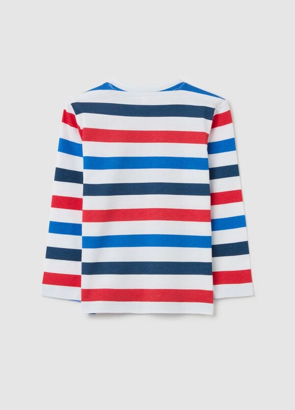 Ovs T-shirt Maniche Lunghe A Righe Stampa Spidey
