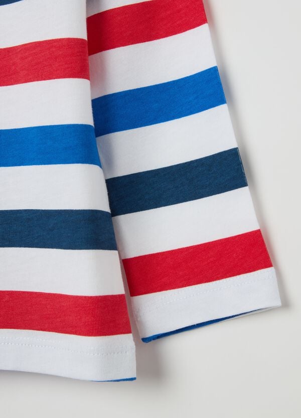 Ovs T-shirt Maniche Lunghe A Righe Stampa Spidey