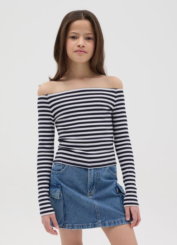 Ovs T-shirt maniche lunghe a righe