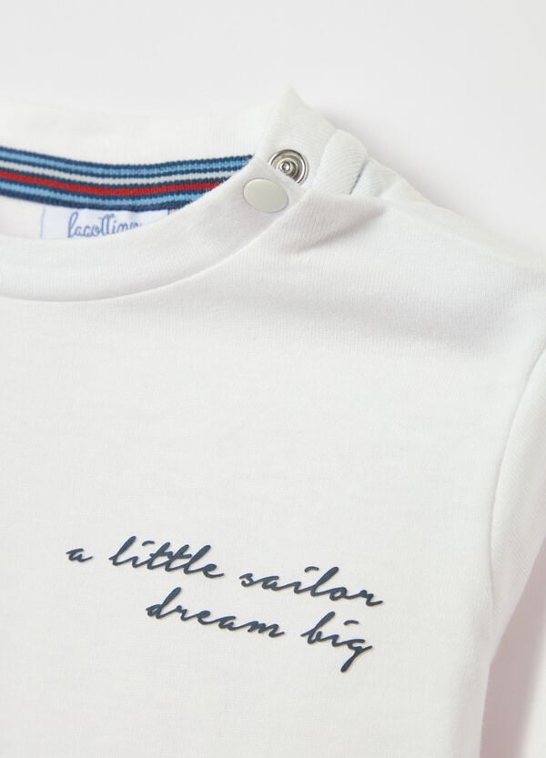 Ovs T-shirt Maniche Lunghe Con Stampa Barca A Vela