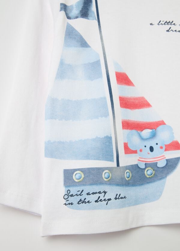 Ovs T-shirt Maniche Lunghe Con Stampa Barca A Vela