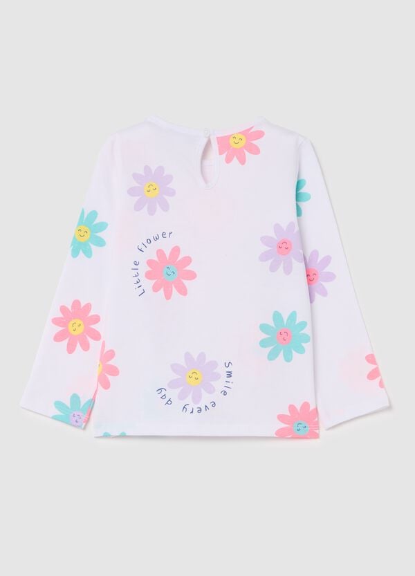 Ovs T-shirt Maniche Lunghe Con Stampa Fiori