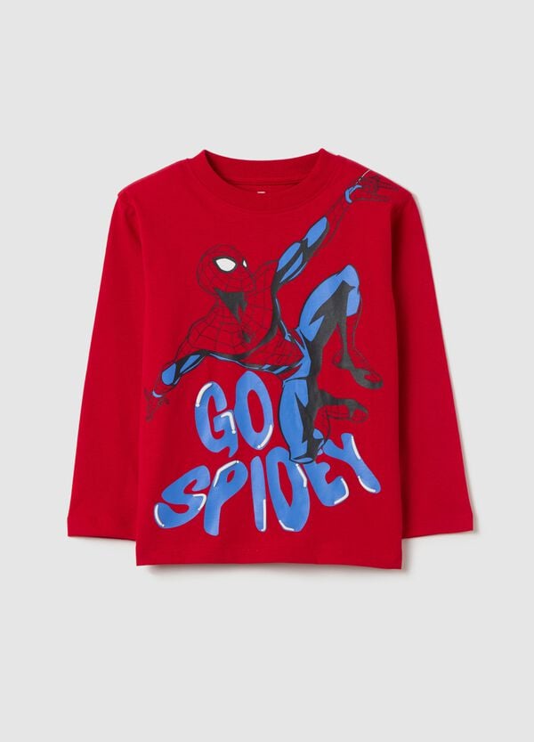 Ovs T-shirt maniche lunghe con stampa Spidey