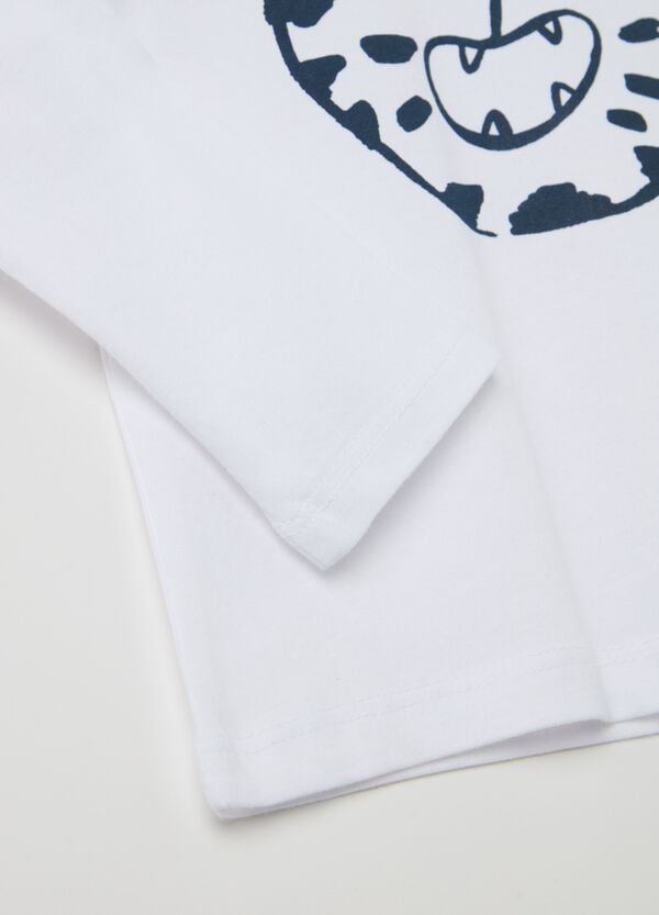 Ovs T-shirt Maniche Lunghe Con Stampa Tigrotto