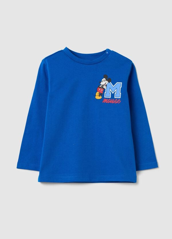 Ovs T-shirt maniche lunghe con stampa Topolino