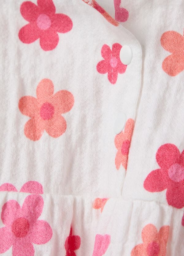 Ovs T-shirt Maniche Lunghe Con Volant Stampa Fiori