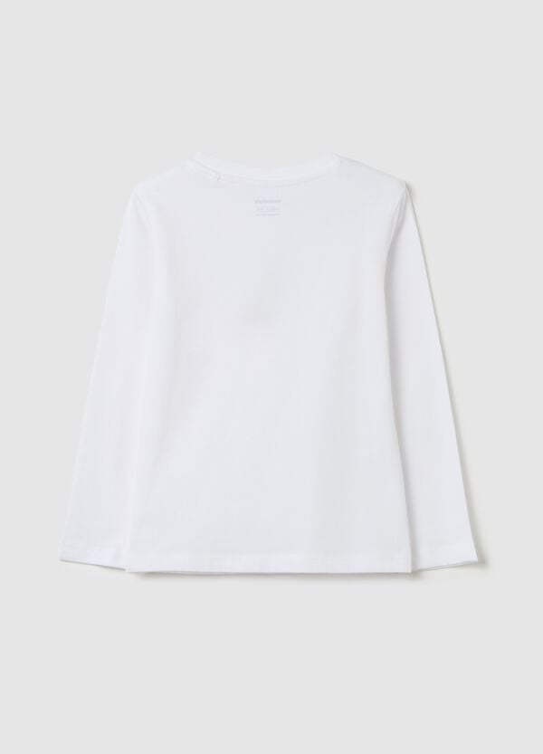 Ovs T-shirt Maniche Lunghe In Cotone Bio