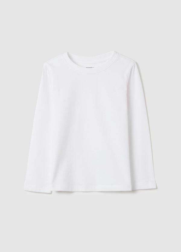 Ovs T-shirt maniche lunghe in cotone bio