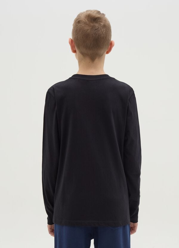 Ovs T-shirt Maniche Lunghe In Cotone Bio