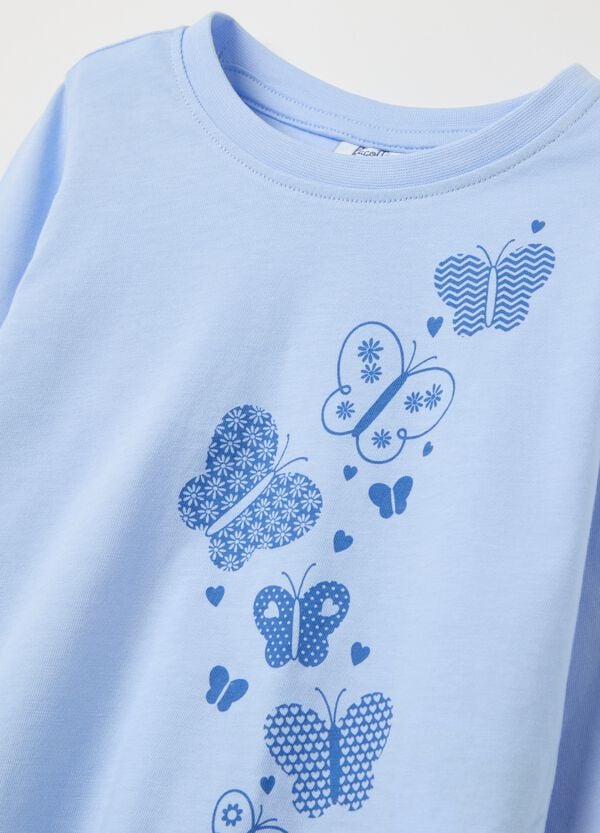 Ovs T-shirt Maniche Lunghe In Cotone Con Stampa