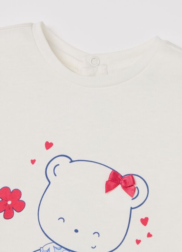 Ovs T-shirt Maniche Lunghe In Cotone Con Stampa