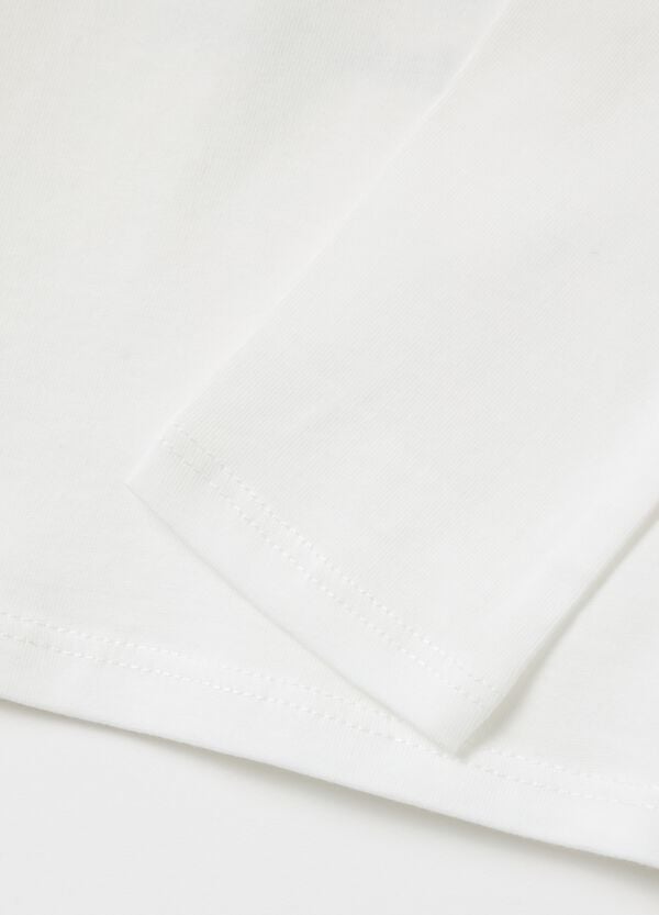 Ovs T-shirt Maniche Lunghe In Cotone Con Stampa