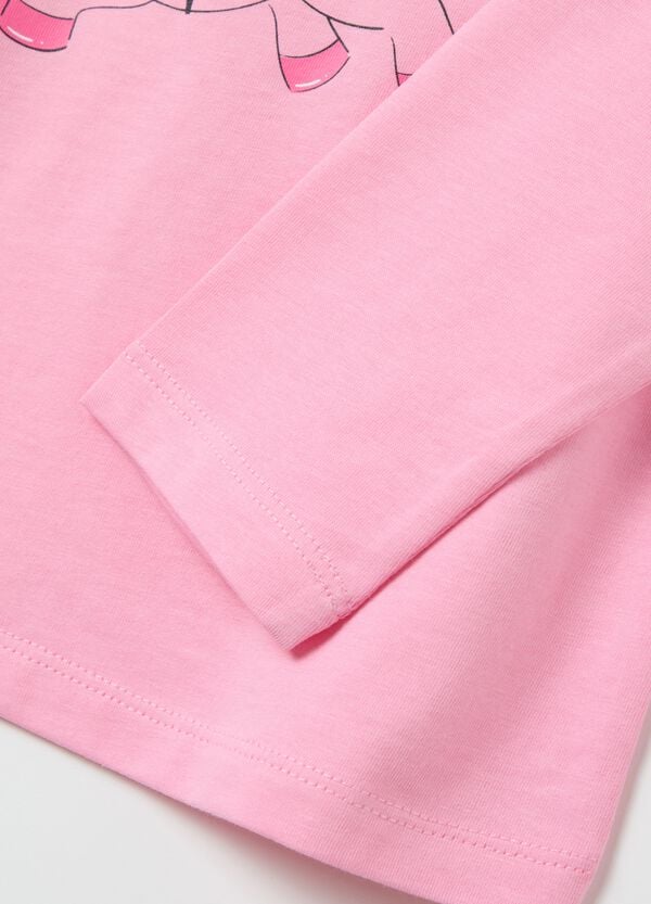Ovs T-shirt Maniche Lunghe In Cotone Con Stampa