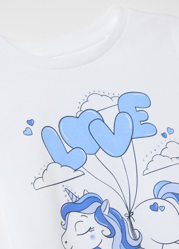 Ovs T-shirt Maniche Lunghe In Cotone Con Stampa