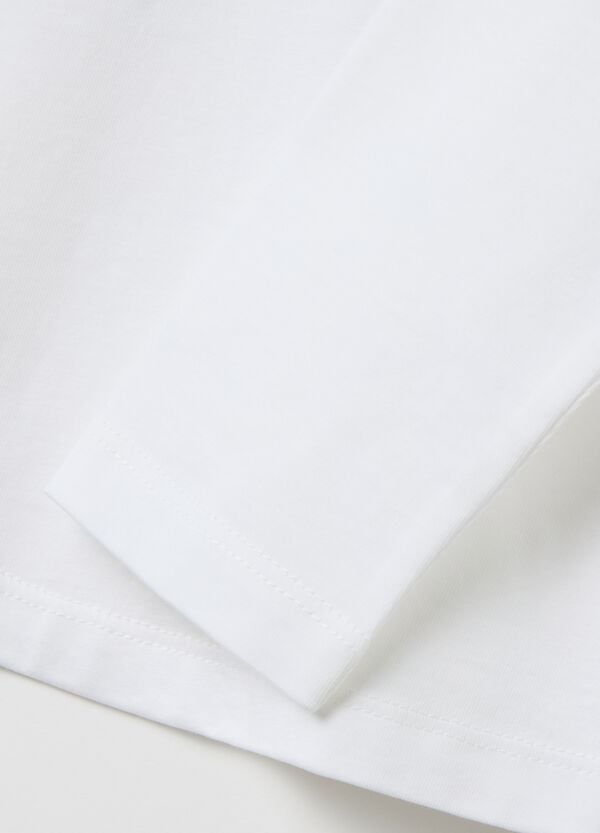 Ovs T-shirt Maniche Lunghe In Cotone Con Stampa