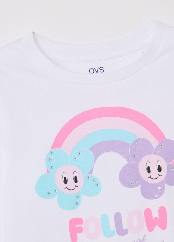 Ovs T-shirt Maniche Lunghe In Cotone Con Stampa