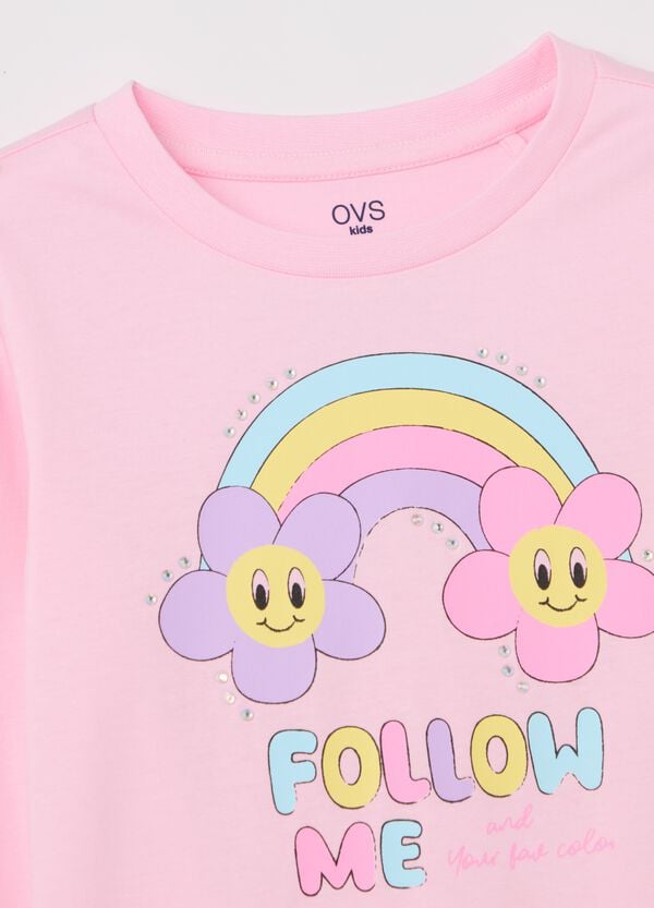 Ovs T-shirt Maniche Lunghe In Cotone Con Stampa