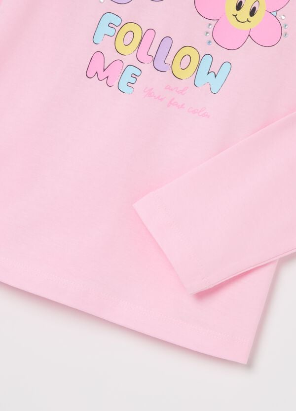 Ovs T-shirt Maniche Lunghe In Cotone Con Stampa