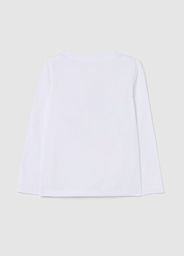 Ovs T-shirt Maniche Lunghe In Cotone Con Stampa