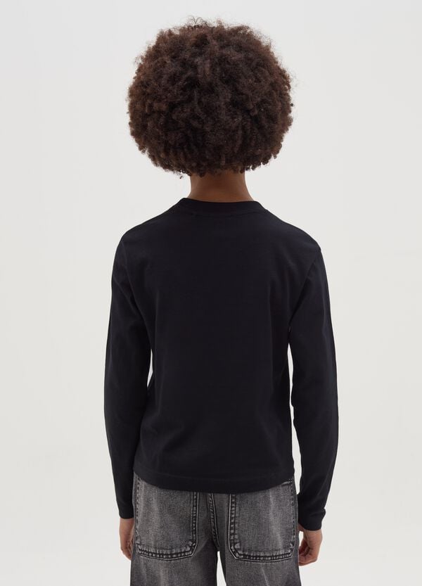Ovs T-shirt Maniche Lunghe In Cotone Con Stampa