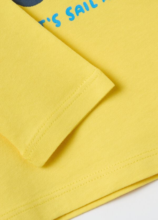 Ovs T-shirt Maniche Lunghe In Cotone Con Stampa