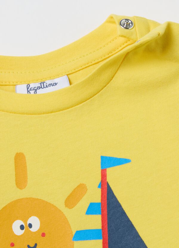 Ovs T-shirt Maniche Lunghe In Cotone Con Stampa
