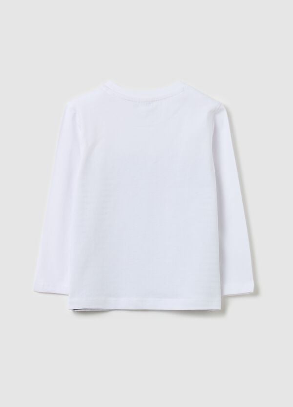 Ovs T-shirt Maniche Lunghe In Cotone Con Stampa