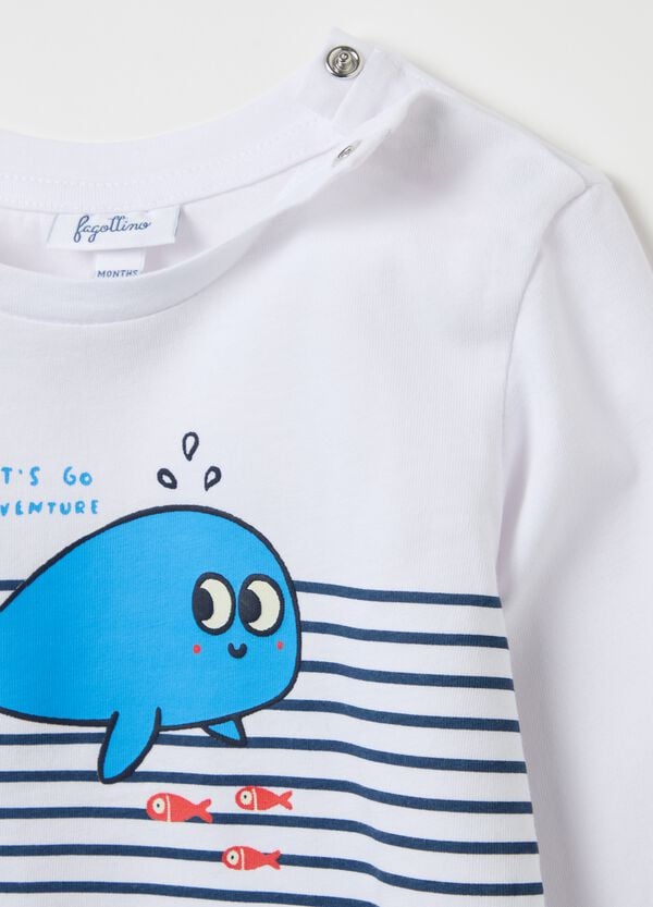 Ovs T-shirt Maniche Lunghe In Cotone Con Stampa