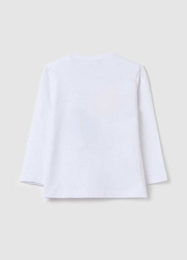Ovs T-shirt Maniche Lunghe In Cotone Con Stampa