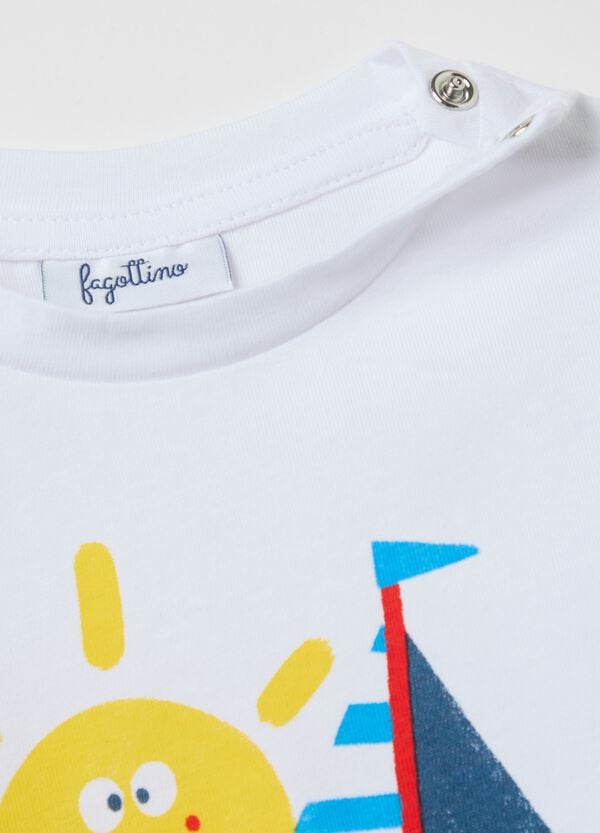 Ovs T-shirt Maniche Lunghe In Cotone Con Stampa