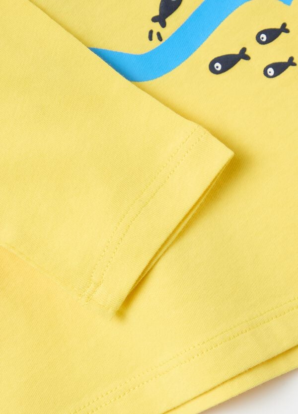 Ovs T-shirt Maniche Lunghe In Cotone Con Stampa