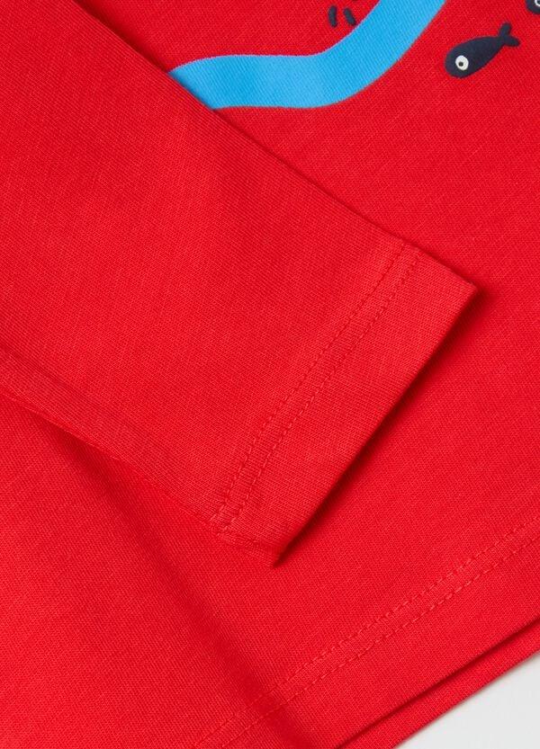 Ovs T-shirt Maniche Lunghe In Cotone Con Stampa