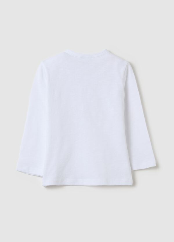 Ovs T-shirt Maniche Lunghe In Cotone Con Tasca