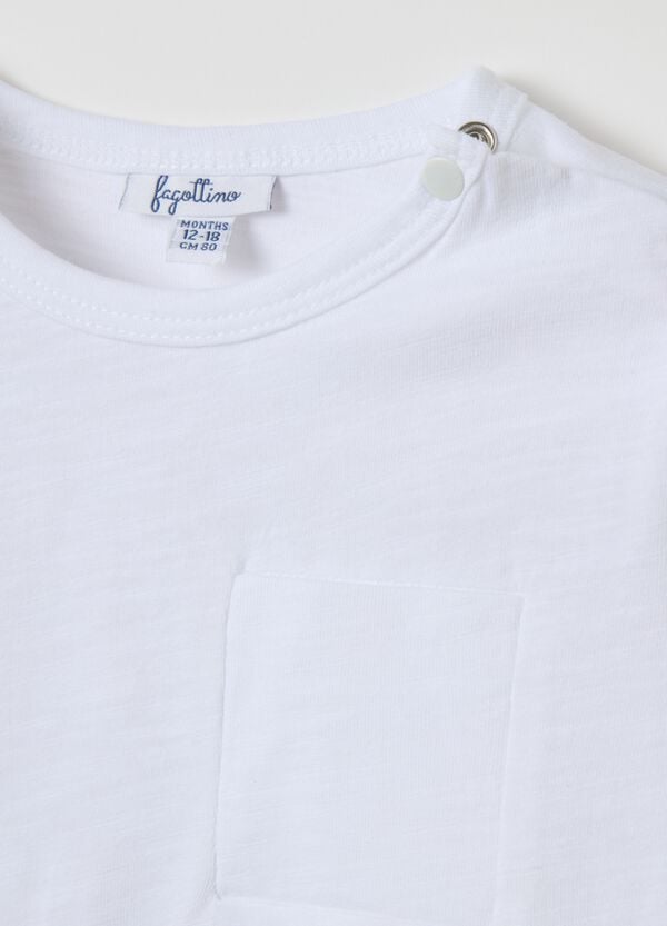 Ovs T-shirt Maniche Lunghe In Cotone Con Tasca