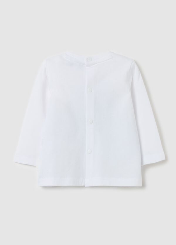 Ovs T-shirt Maniche Lunghe In Cotone Stampa Balena