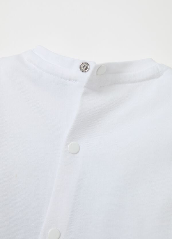 Ovs T-shirt Maniche Lunghe In Cotone Stampa Balena