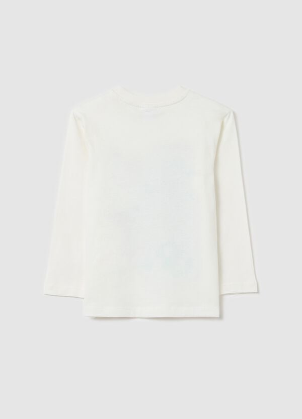 Ovs T-shirt Maniche Lunghe In Cotone Stampa Sonic