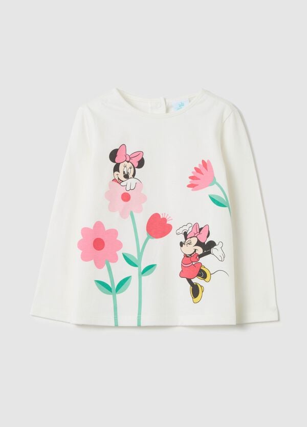 Ovs T-shirt maniche lunghe stampa Minnie e fiori