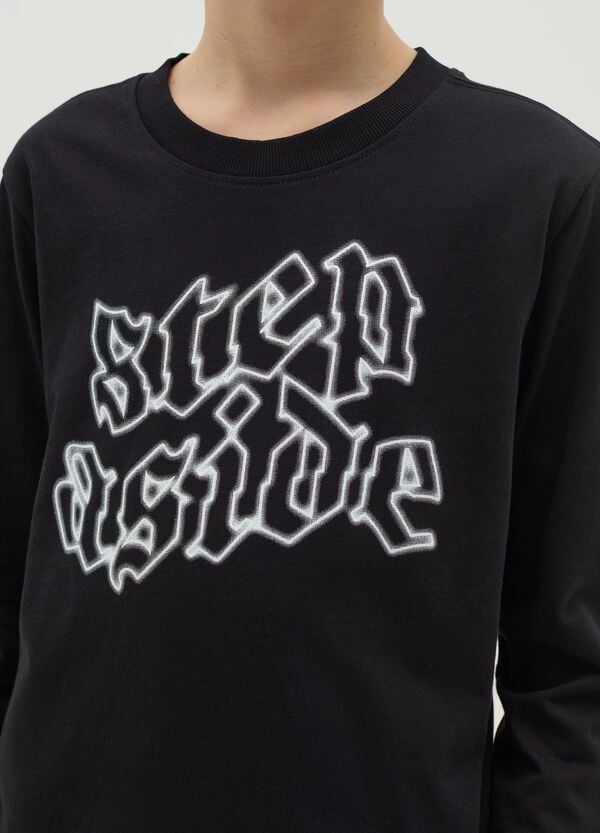 Ovs T-shirt Maniche Lunghe Stampa "Step Aside"