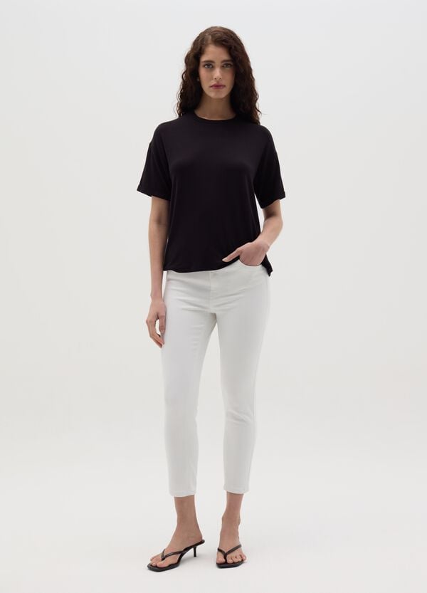 Ovs T-shirt Nera Con Maniche A Kimono