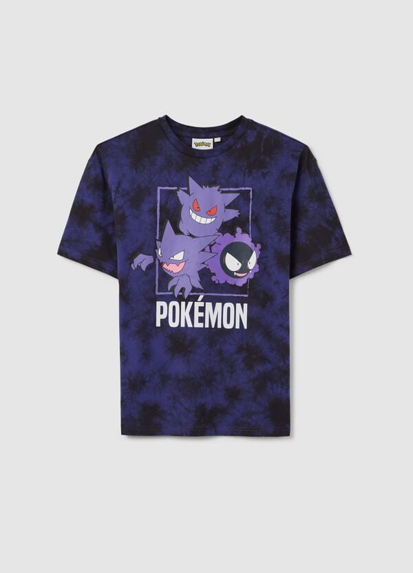 Ovs T-shirt nera e viola con stampa Pokémon