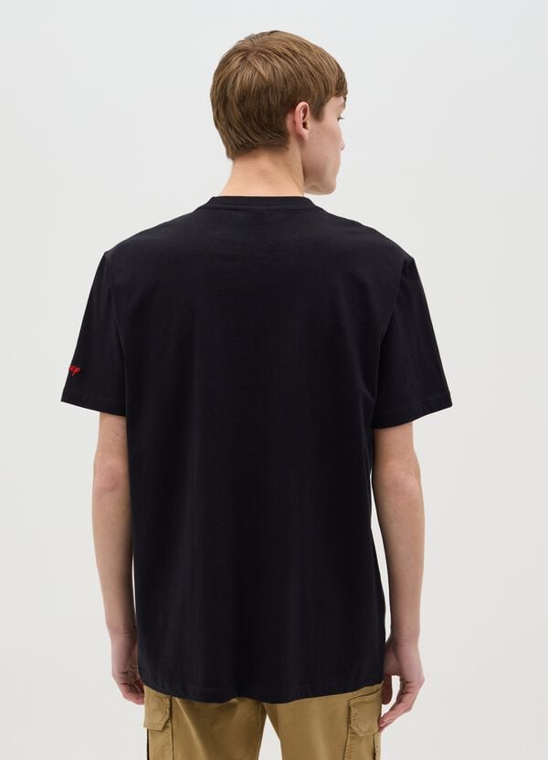 Ovs T-shirt Nera Stampa Disney Paperon De' Paperoni