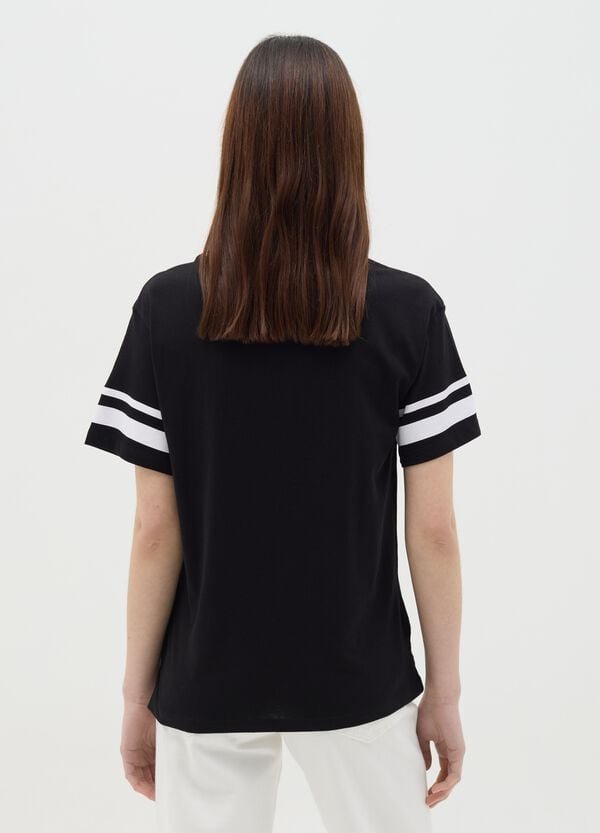 Ovs T-shirt Nera Stampa NBA Chicago Bulls