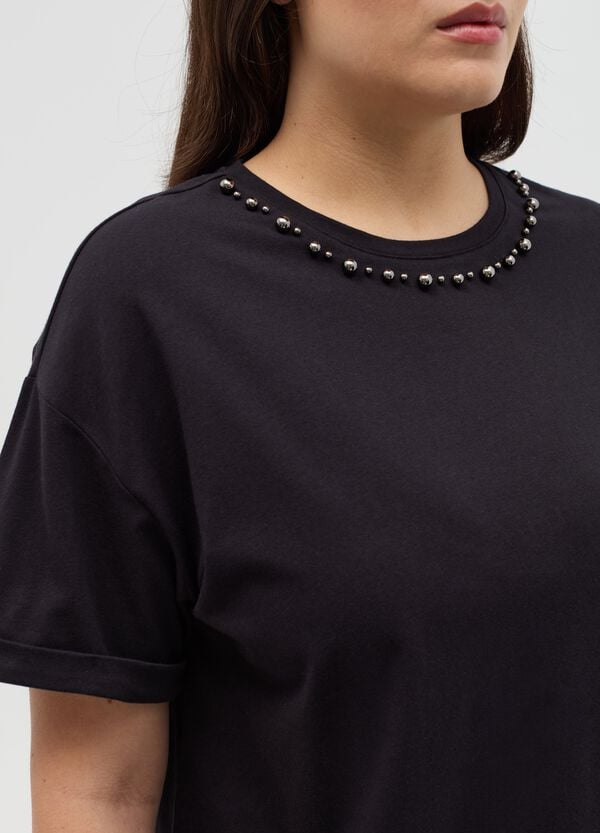 Ovs T-shirt Oversize Con Applicazioni Curvy