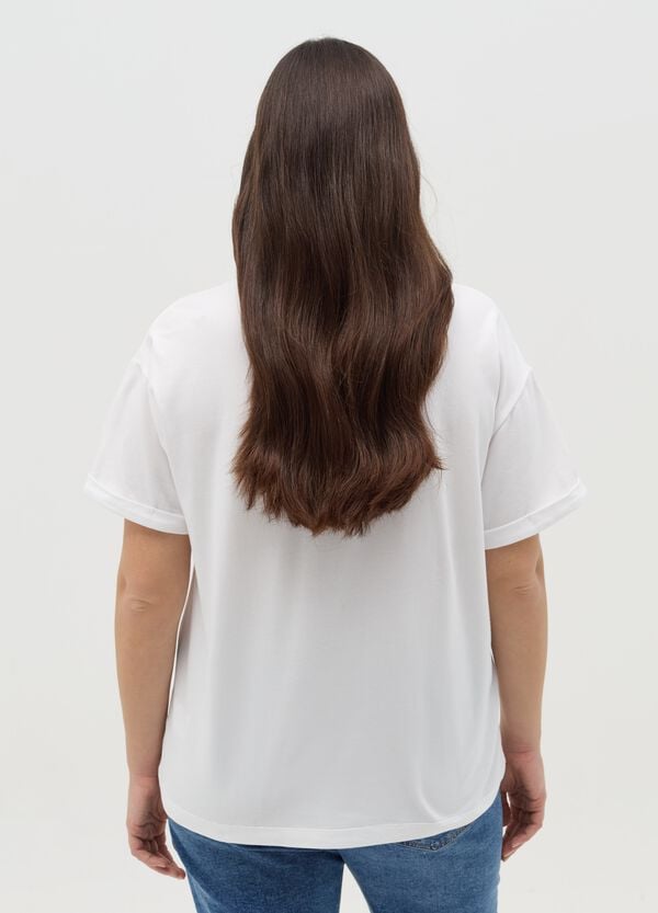 Ovs T-shirt Oversize Con Applicazioni Curvy