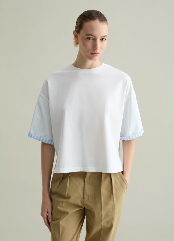 Ovs T-shirt Oversize Con Dettaglio A Contrasto