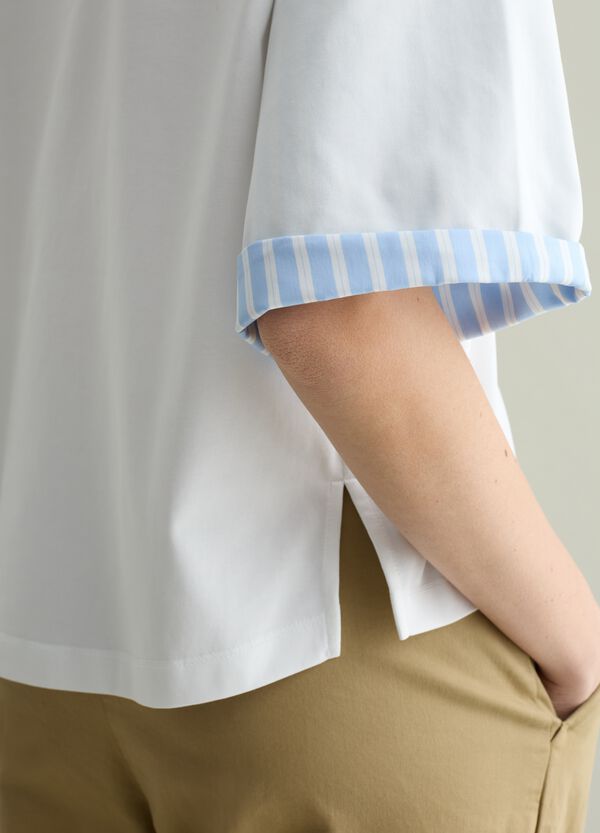 Ovs T-shirt Oversize Con Dettaglio A Contrasto