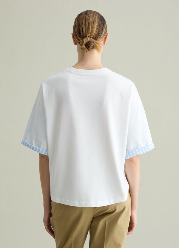 Ovs T-shirt Oversize Con Dettaglio A Contrasto