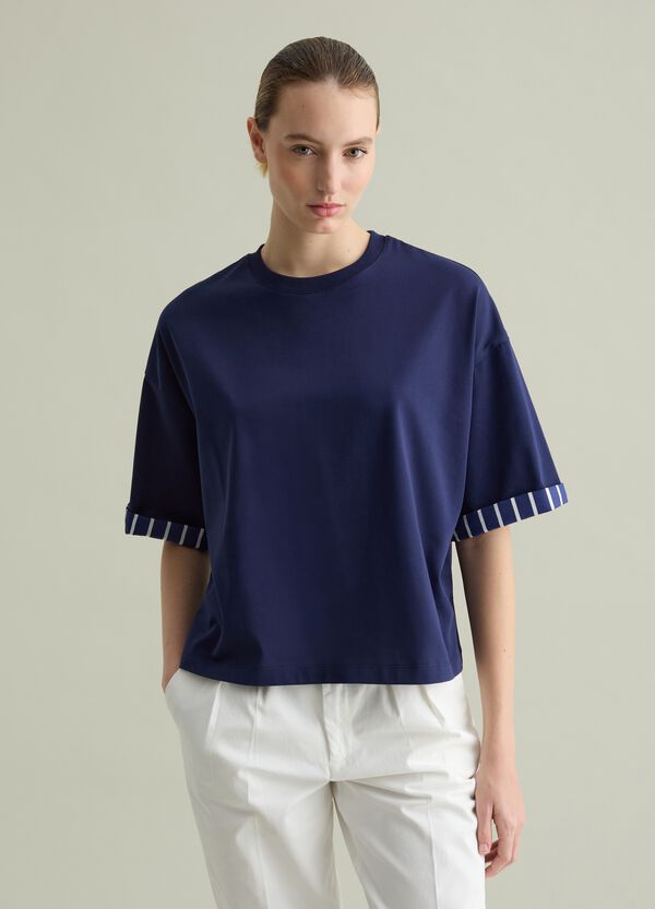 Ovs T-shirt Oversize Con Dettaglio A Contrasto