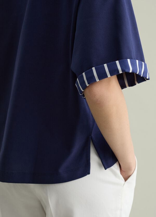 Ovs T-shirt Oversize Con Dettaglio A Contrasto